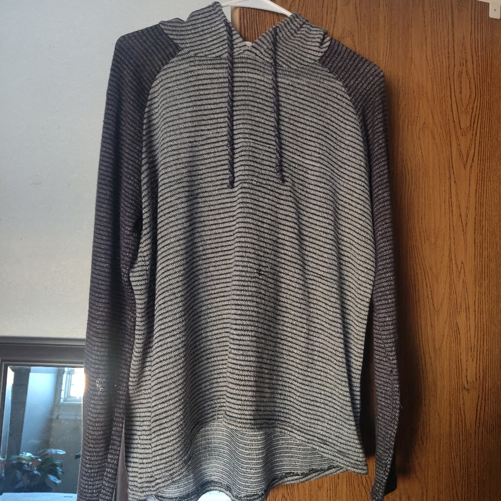 Loose knit hoodie sweater